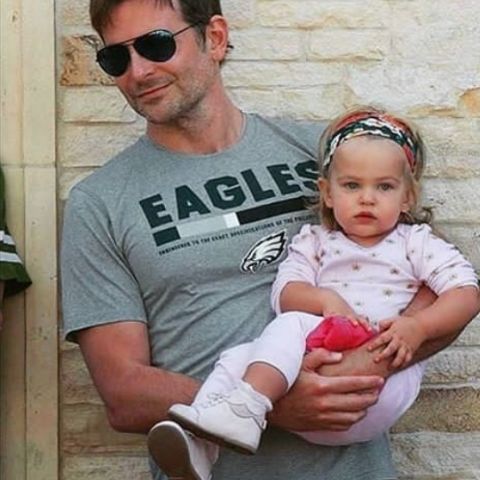 Lea De Seine Shayk Cooper with her father, Bradley Cooper