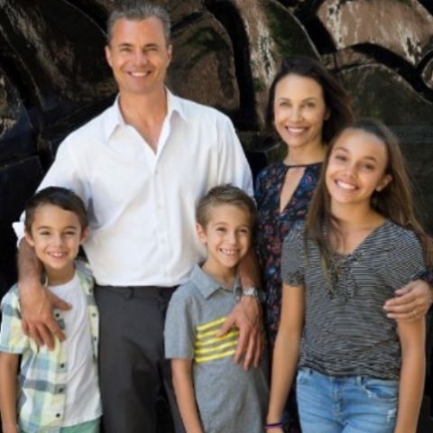 Matt Borlenghi with his family