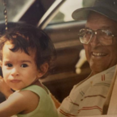 Baby Carmela Zumbado with her father, Tom Zumbardo