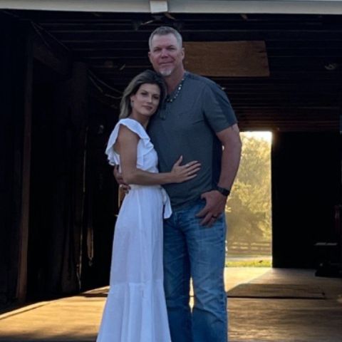 Chipper Jones with his current wife, Taylor Higgins