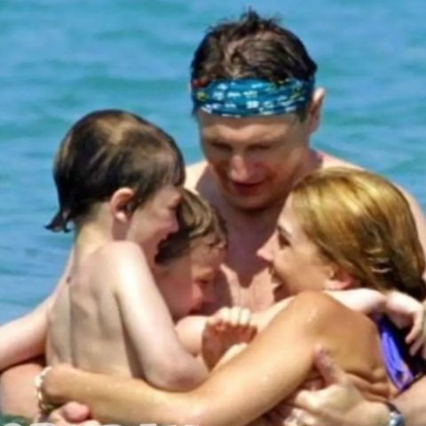 Michael Richardson with his father, Liam Neeson, mother, Natasha Richardson and brother, Daniel
