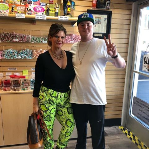 Sage Russell in his shop, Chumlee Candy Store