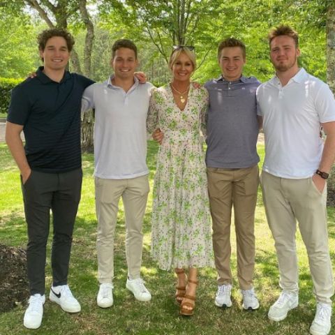 Kirk Herbstreit's wife, Alison and their four good-looking sons