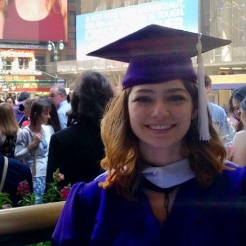 Catharine Daddario during her graduation