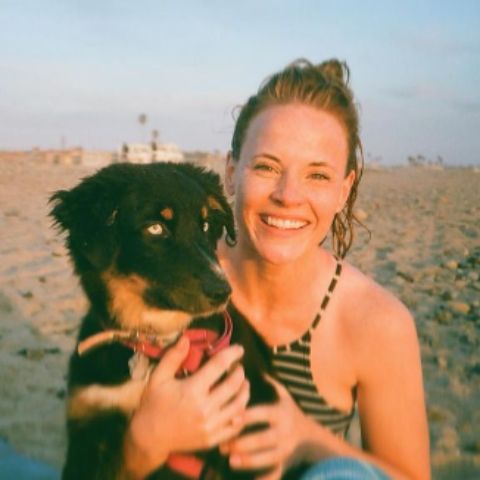 Brian Habecost's ex-wife, Katie Leclerc with her pet, Joey