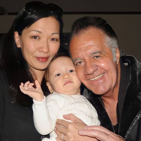 Toddler Liliana Gandolfini with her mother, Deborah Lin
