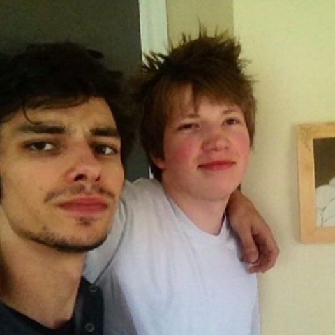 Jesse Bostick with his brother, Devon Bostick
