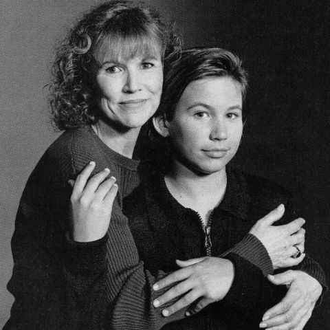 Stephen Weiss' ex-wife, Claudine, and son, Jonathan Taylor Thomas 
