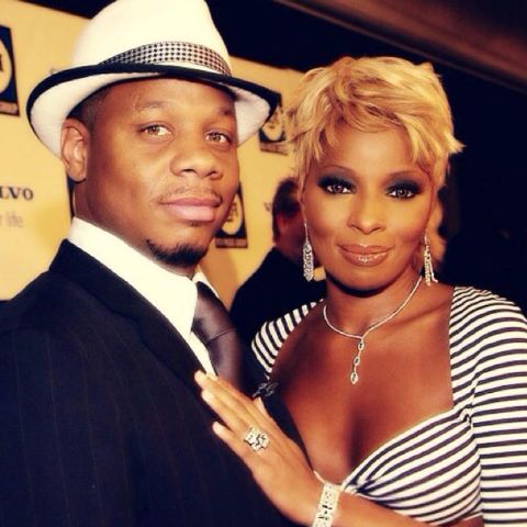 Kendu Isaacs with his ex-wife, Mary J. Blige
