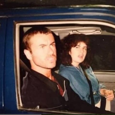 Yioda Panayiotou with her younger brother, George Michael during her young days
