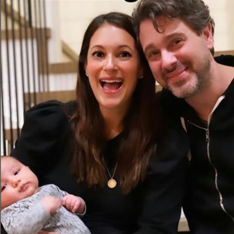 Nina Sadoski Seyfried's parents with baby, Nina
