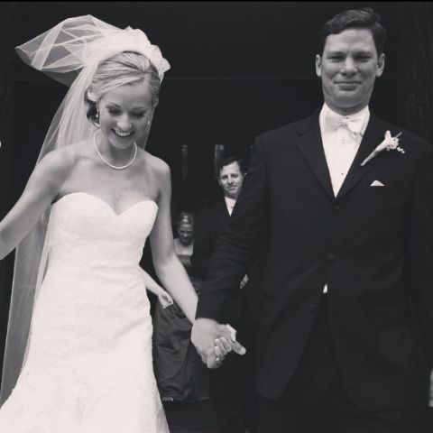 John Connelly and Sandra Smith during their wedding
