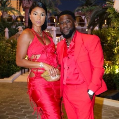 Kevin Hart with his current wife, Eniko Hart
